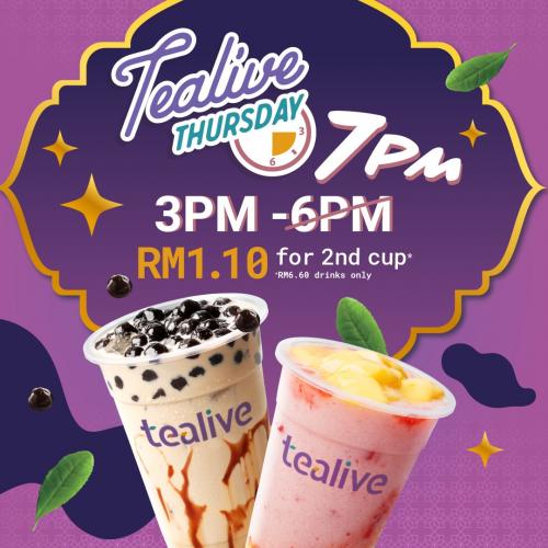 15 Apr 6 May 2021 Tealive Thursday Promotion Everydayonsales Com