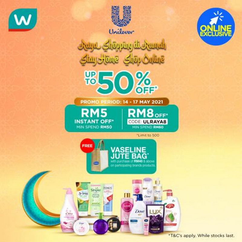 1417 May 2021 Watsons Online Unilever Brand Day Sale