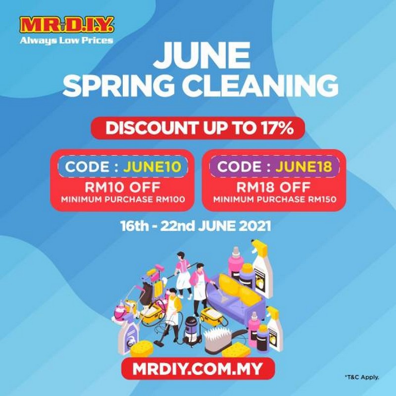 16 22 Jun 2021 Mr Diy Online June Spring Cleaning Promotion Everydayonsales Com