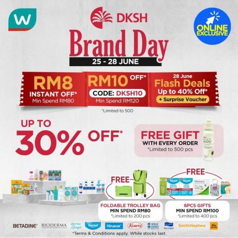 25-28 Jun 2021: Watsons Online DKSH Brand Day Sale - EverydayOnSales.com