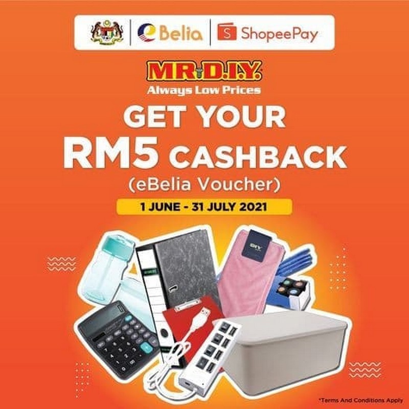 1 Jun 31 Jul 2021 Mr Diy Rm5 Cashback Voucher Promo Everydayonsales Com