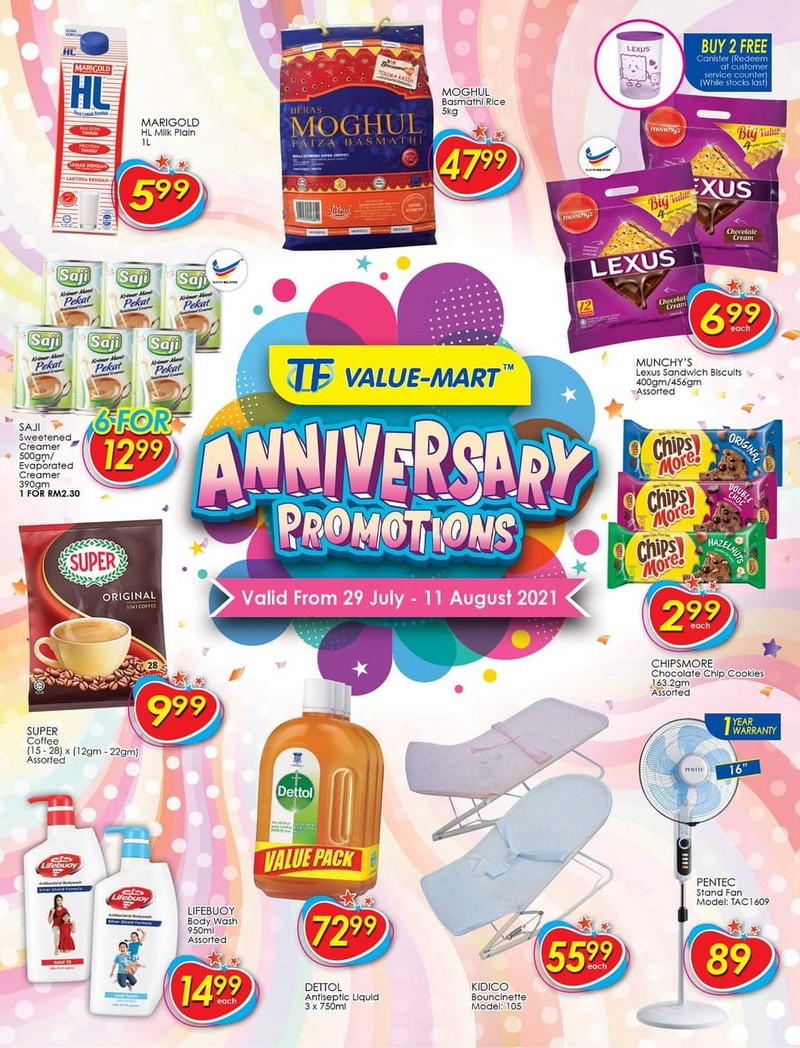 29 Jul-11 Aug 2021: TF-Value Mart Anniversary Promotion Catalogue ...