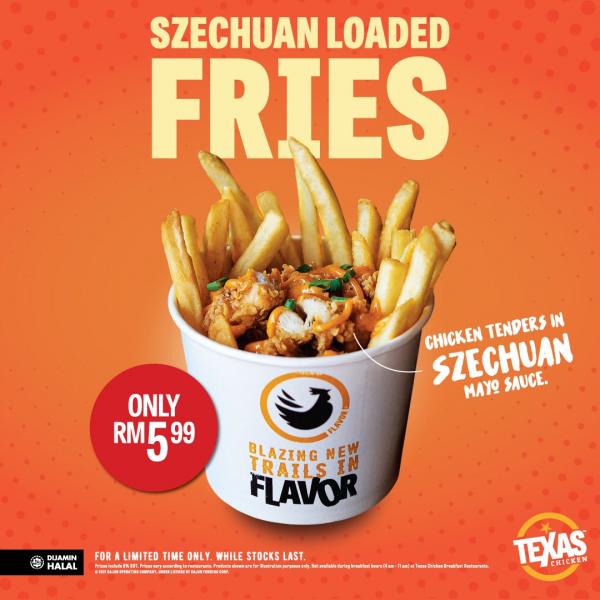 23 Jul 2021 Onward Texas Chicken Szechuan Loaded Fries Promo Everydayonsales Com