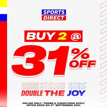 Sports-Direct-Double-the-Joy-Promo-350x350 - Apparels Fashion Accessories Fashion Lifestyle & Department Store Footwear Johor Kedah Kelantan Kuala Lumpur Melaka Negeri Sembilan Online Store Pahang Penang Perak Perlis Promotions & Freebies Putrajaya Sabah Sarawak Selangor Sportswear Terengganu 