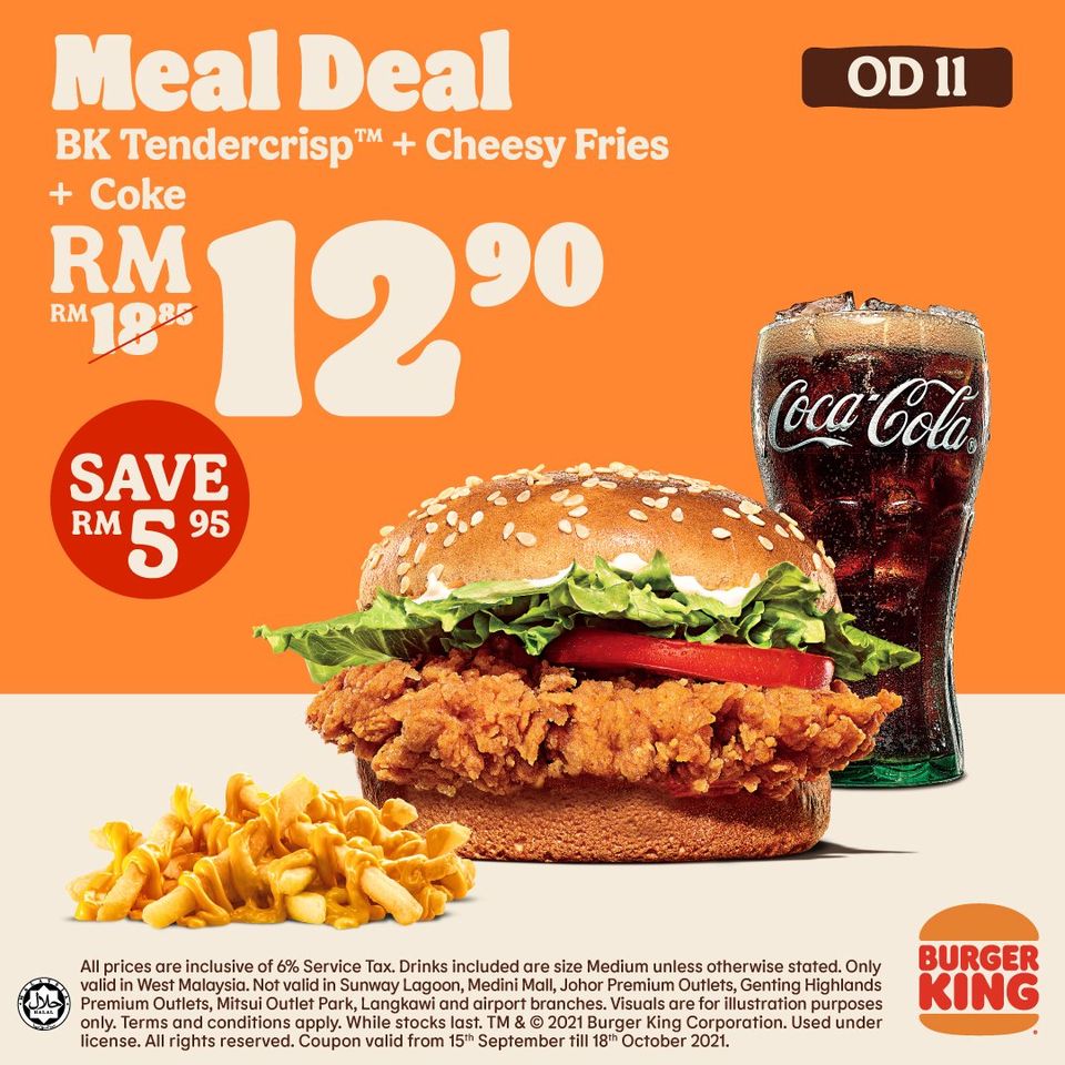 12 Oct 2021 Onward: Burger King Meal Deal - EverydayOnSales.com