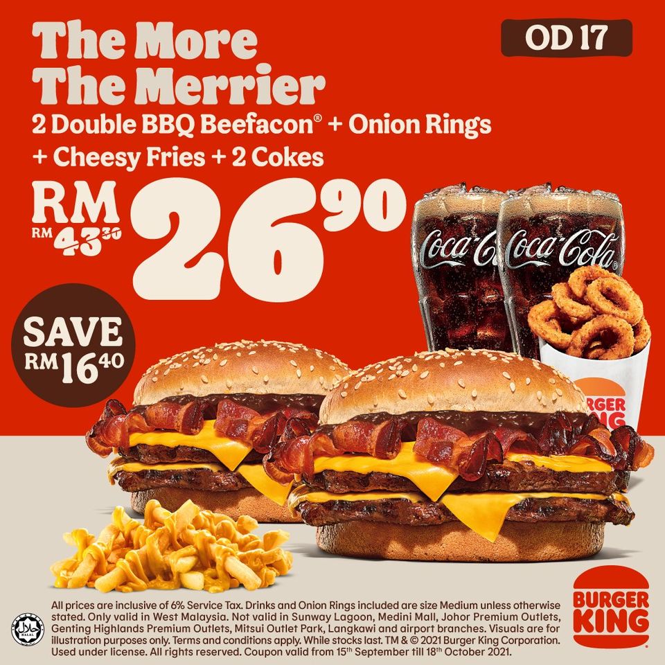 12 Oct 2021 Onward: Burger King Meal Deal - EverydayOnSales.com