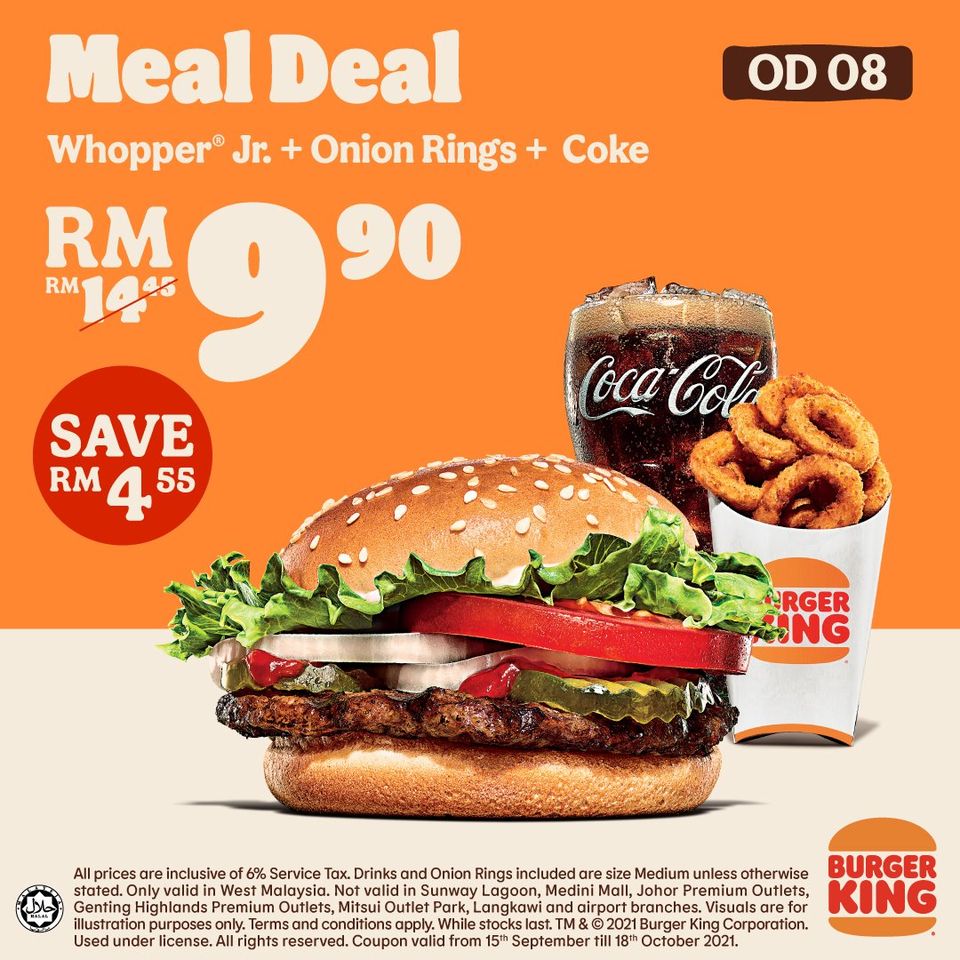 12 Oct 2021 Onward: Burger King Meal Deal - EverydayOnSales.com