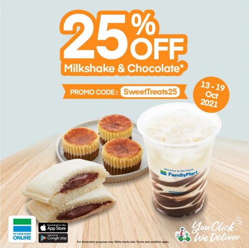 13-19 Oct 2021: FamilyMart Online Milkshake & Chocolate 25% OFF ...