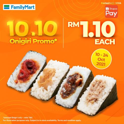 10 24 Oct 2021 Familymart Shopeepay 10 10 Onigiri Promotion Everydayonsales Com