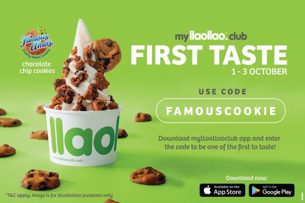 1 3 Oct 2021 Llaollao Famous Amos Topping Promo Everydayonsales Com