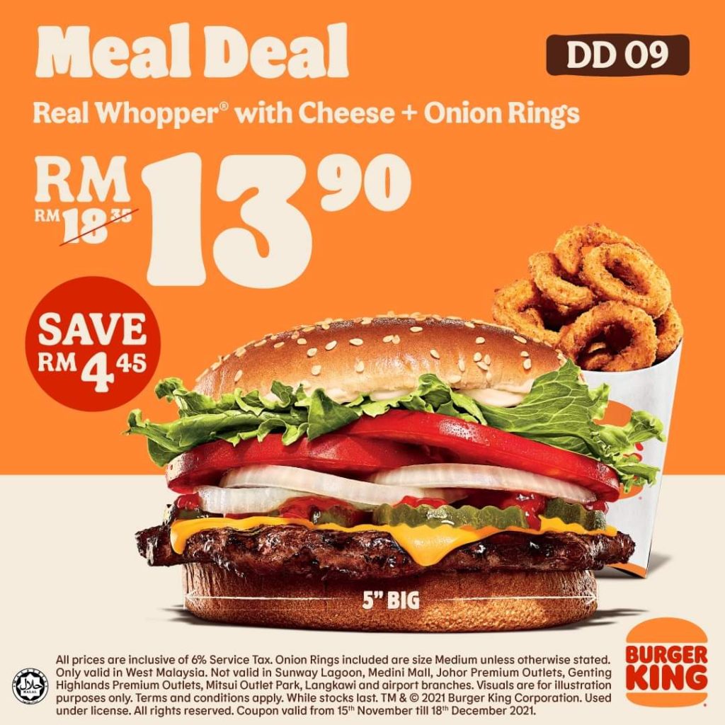 18 Nov 2021 Onward: Burger King Voucher Deal - EverydayOnSales.com