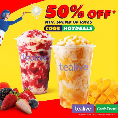 1 Nov 2021 Onward: Tealive GrabFood Promotion - EverydayOnSales.com