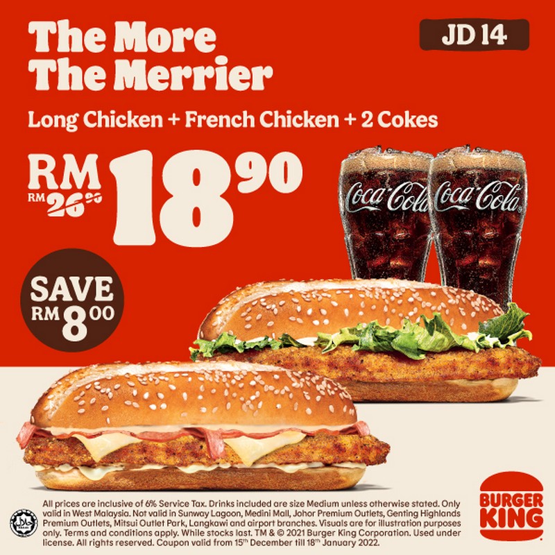 Now till 18 Jan 2022: Burger King Special Deal - EverydayOnSales.com