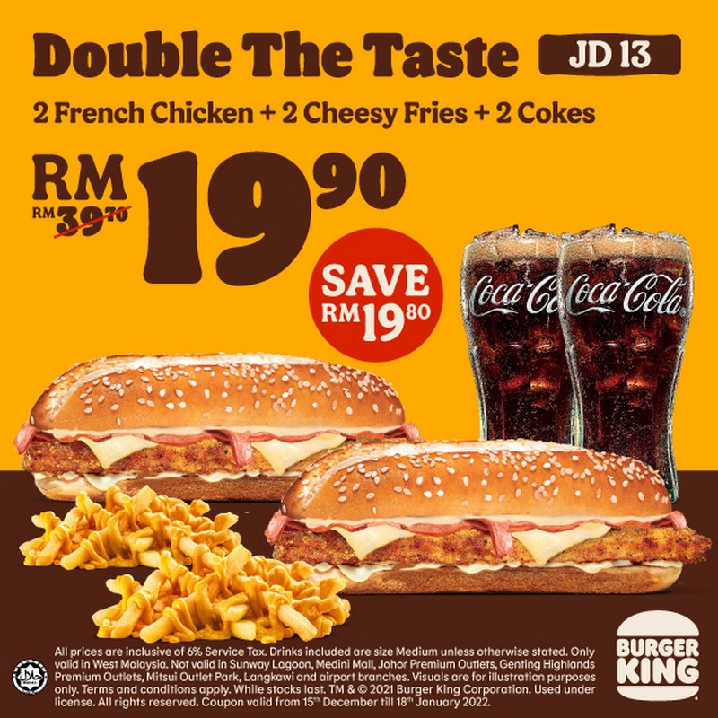 Now till 18 Jan 2022: Burger King Special Deal - EverydayOnSales.com