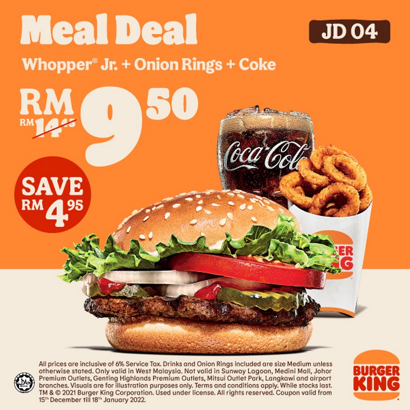 Now Till 18 Jan 2022: Burger King Special Deal - EverydayOnSales.com