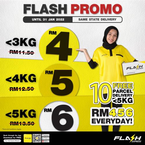 Now till 31 Jan 2022: Flash Express Flash Promotion 