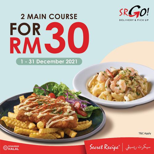 1-31 Dec 2021: Secret Recipe 2 Main Course Promo - EverydayOnSales.com