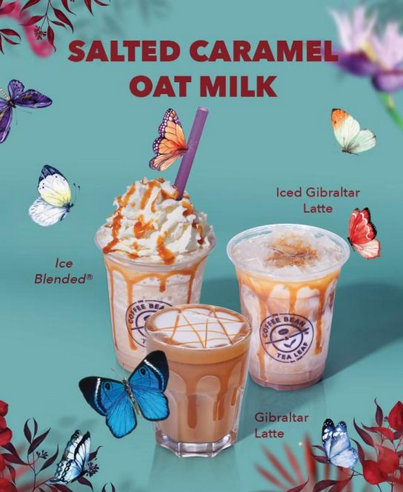 coffee bean oat milk latte