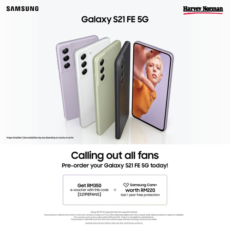 21 Jan 2022 Onward: Harvey Norman Samsung Galaxy S21 FE 5G Deal ...