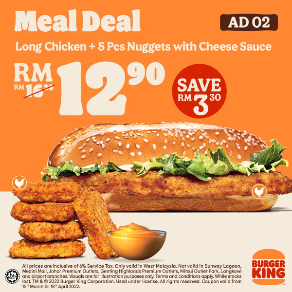 Now till 18 Apr 2022 Burger King Coupons April 2022