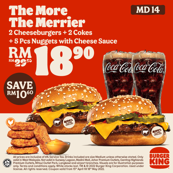 26 Apr 2022 Onward: Burger King Double The Taste Deal - EverydayOnSales.com