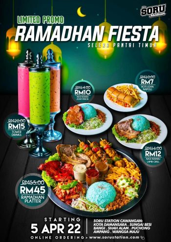 Soru-Station-Ramadhan-Fiesta-Promotion-350x495 - Beverages Food , Restaurant & Pub Johor Kedah Kelantan Kuala Lumpur Melaka Negeri Sembilan Pahang Penang Perak Perlis Promotions & Freebies Putrajaya Sabah Sarawak Selangor Terengganu 