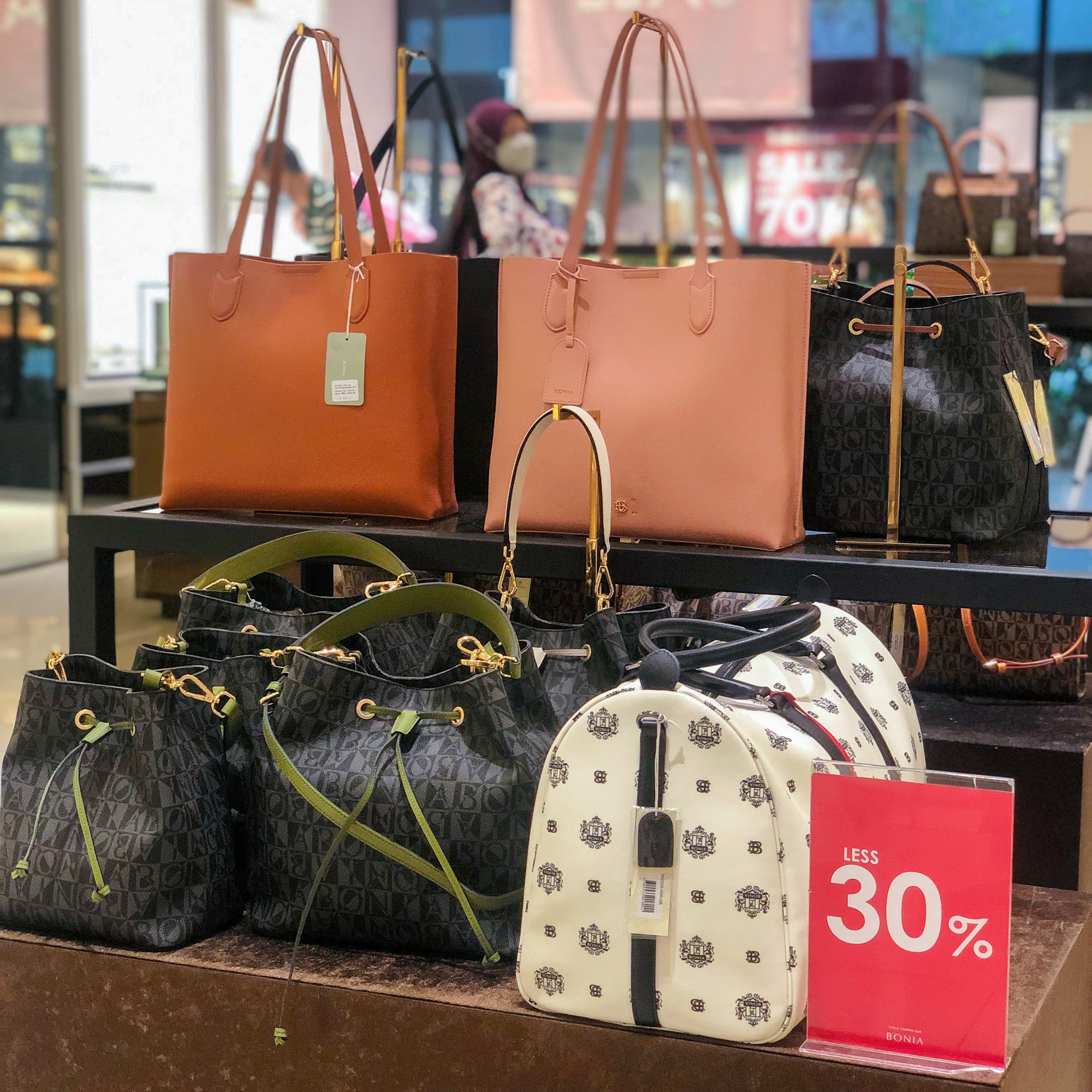 Bonia handbag discount promotion