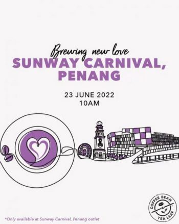 Coffee-Bean-Opening-Promotion-at-Sunway-Carnival-Penang-350x439 - Beverages Food , Restaurant & Pub Penang Promotions & Freebies 
