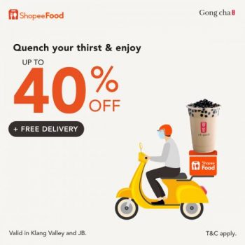 Gong-Cha-ShopeeFood-Promotion-350x350 - Beverages Food , Restaurant & Pub Johor Kedah Kelantan Kuala Lumpur Melaka Negeri Sembilan Online Store Pahang Penang Perak Perlis Promotions & Freebies Putrajaya Sabah Sarawak Selangor Terengganu 