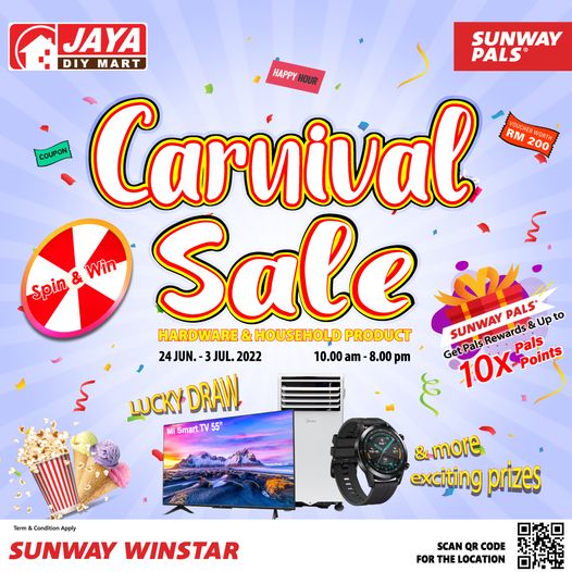 24 Jun-3 Jul 2022: Jaya DIY Mart Carnival Sale with Sunway Pals ...