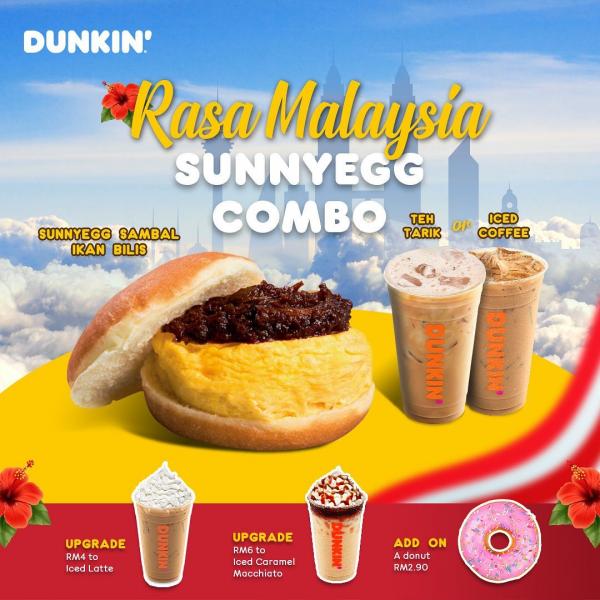 28 Jul 2022 Onward Dunkin Rasa Malaysia Sunnyegg Combo Promotion