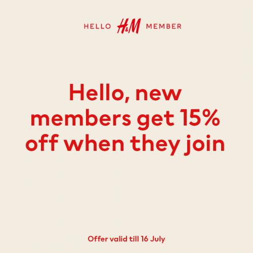 H&m member clearance