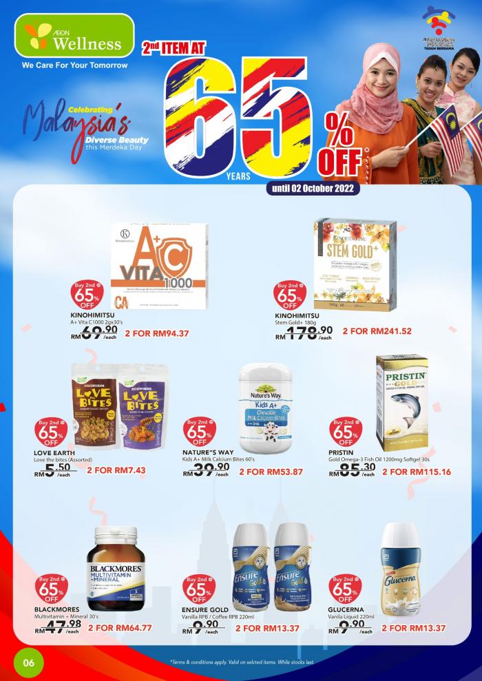 23 Aug-2 Oct 2022: AEON Wellness Merdeka Promotion Catalogue ...