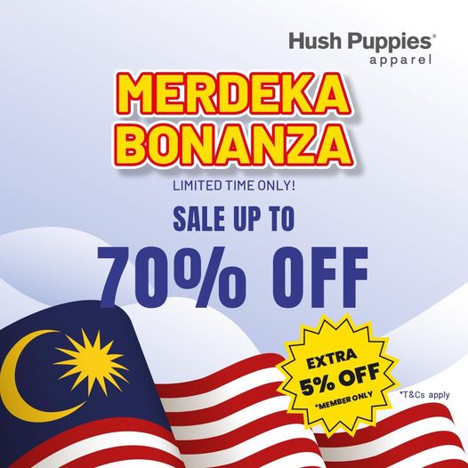 26 Aug 2022 Onward Hush Puppies Merdeka Promo