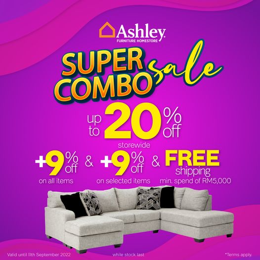 Now Till 11 Sep 2022 Ashley Furniture HomeStore Combo Sale Tember   Ashley Furniture HomeStore Combo Sale Tember 