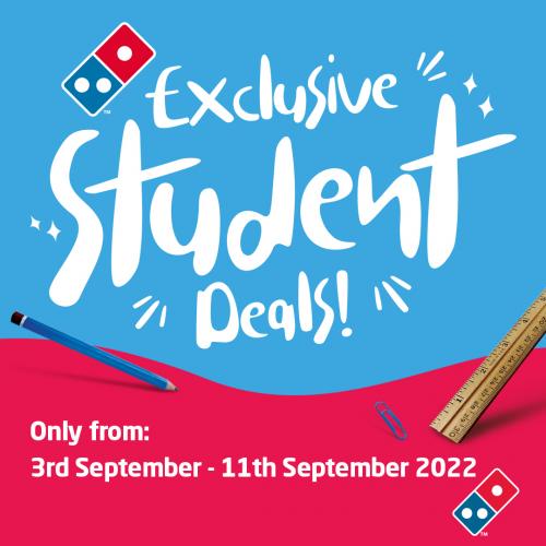311 Sep 2022 Domino's Pizza School Holiday Student Deals Promotion