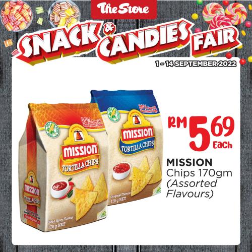 1-14 Sep 2022: The Store Snack & Candies Fair Promotion 