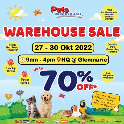 27 30 Oct 2022 PetsWonderland Warehouse Sale 2022