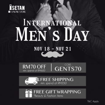 Isetan-International-Mens-Day-Deal-350x350 - Kuala Lumpur Online Store Promotions & Freebies Selangor Supermarket & Hypermarket 