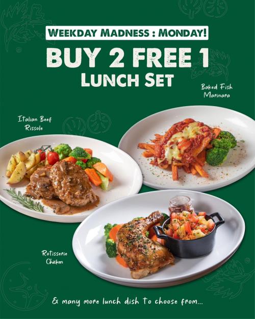 BUY 2 FREE 1 LUNCH SET