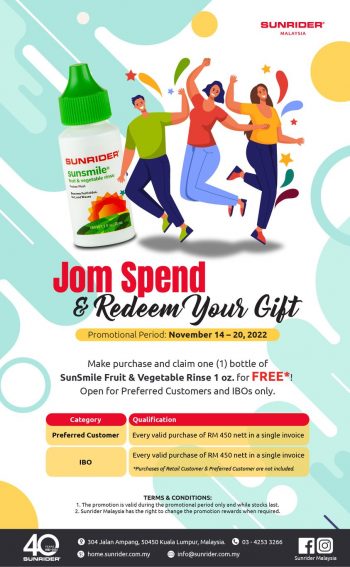 Sunrider-Jom-Spend-Redeem-Your-Gift-Deal-350x567 - Beauty & Health Health Supplements Kuala Lumpur Personal Care Promotions & Freebies Selangor 