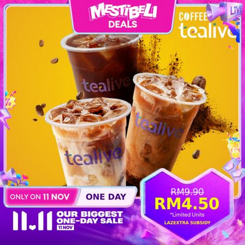 11 Nov 2022: Tealive Lazada 11.11 Sale - EverydayOnSales.com