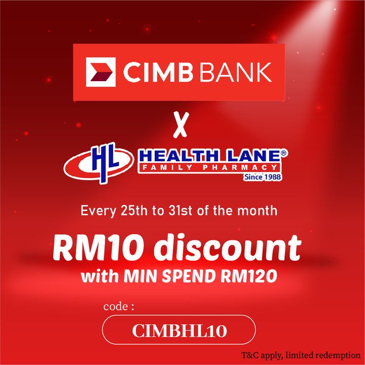 Now till 31 Dec 2022: Health Lane CIMB Bank Promo - EverydayOnSales.com