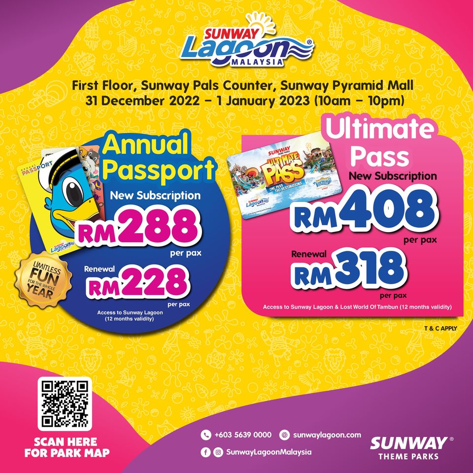 31 Dec 2022-1 Jan 2023: Sunway Lagoon Special Deal - EverydayOnSales.com