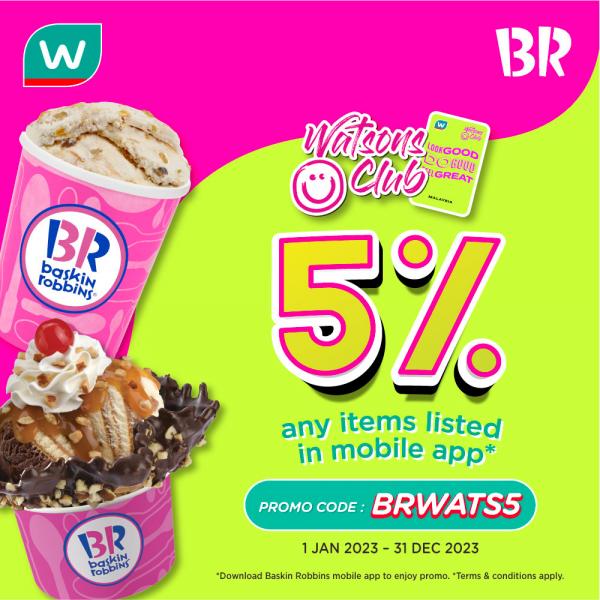 Baskin store robbins promotions