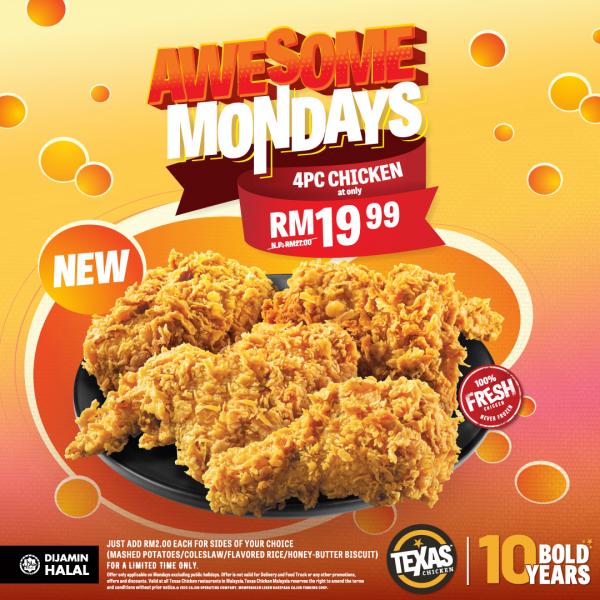 30 Jan 2023 Onward: Texas Chicken Awesome Mondays Promotion ...