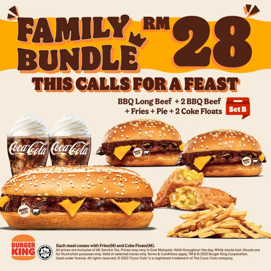 15 Feb 2023 Onward Burger King Family Bundle Deal