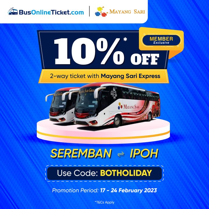 17-24 Feb 2023: Bus Online Ticket Mayang Sari Express Bus Ticket Deal ...