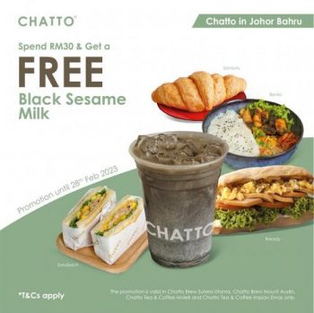 Chatto-FREE-Black-Sesame-Milk-Promotion-350x349 - Beverages Food , Restaurant & Pub Kuala Lumpur Promotions & Freebies Selangor 