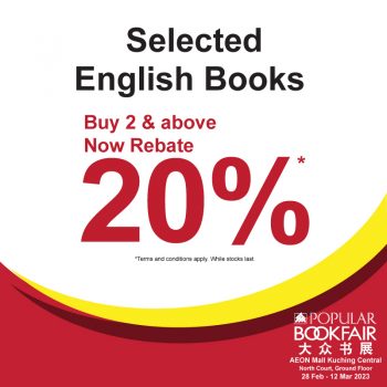 Popular-Book-Fair-at-AEON-Mall-Kuching-Central-2-350x350 - Books & Magazines Events & Fairs Sarawak Stationery 